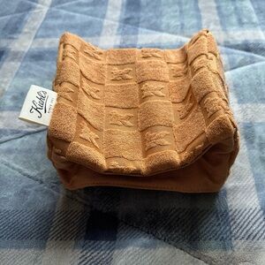 Kiehl's Embossed Caramel Pouch